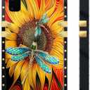 Compatible with Samsung Galaxy S20 Case,4-Dragonfly in The Flower Galaxy S20 Soft TPU Shockproof Protective Cover Case for Samsung Galaxy S20 6.2-inch
