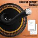 ANCHEER 48" Foldable Rebounder Trampoline for Adults/Kids with Resistance Bands and Bungees, Indoor & Outdoor Mini Trampoline with Bar and Safety Padding - Max Load 450lbs (Orange)