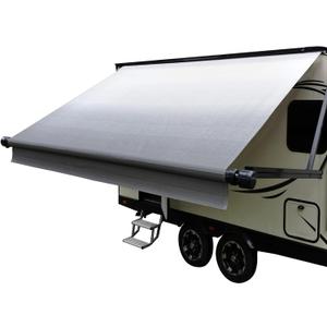 Dulepax RV Awning Fabric Replacement(9'2" Fabric) Heavy Duty 16 oz Vinyl Fabric -Camper Awning Replacement Universal Replacement RV Awnings for All Awning Brands-Senior Fade Grey (Gray)