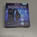 2-in-1 Dog Shock Collar & Dog Bark Collar - Smart Anti Barking Dog Training Collar with 5 Adjustable Sensitivity & 3300FT Remote for All Breeds IP67 Waterproof Rechargeable E-Collar (White)