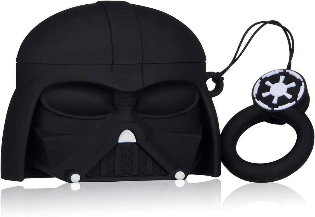 Mulafnxal for Airpod Pro 2019/Pro 2 Gen 2022 Case, Cute Cartoon Silicone Air pods Pro Cover, 3D Funny Unique Fun Cool Keychain Kits Soft Skin Cases Kids Boys Teens Men for Airpods Pro (New Black Man)