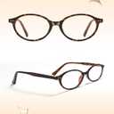 2 x Y2K Oval TR90 Blue Light Blocking Glasses Ultra Light Computer Screen Gaming for Woman