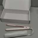 T3 SinglePass StyleMax Professional 1" Ceramic Flat Iron with Custom Heat Automation, 9 Heat Settings, Longer Ceramic Plates, for Straightening, Waving, Curling & Styling (Satin Blush)