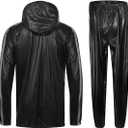 Sauna Suit Weight Loss Sweat Suit MMA Training Gym Jacket Pants Workout Suits for Men and Women Size XL Pants And Sweater