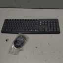 Logitech MK235 Wireless Keyboard and Mouse Combo for Windows, 2.4 GHz Wireless Unifying USB Receiver, 15 FN Keys, Long Battery Life, Compatible with PC, Laptop