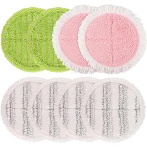 Electric Mop Pads, 6.3in Spin Mop Pads for Most Cordless Electric Spin Mop, Round Mop Replacement Pads for Floor Cleaning(8 Pack)