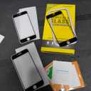 JETech Full Coverage Screen Protector for iPhone SE 3 (2022)/SE 2 (2020)/8/7 4.7-Inch, Black Edge Tempered Glass Film with Easy Installation Tool, Case-Friendly, HD Clear, 3-Pack (Black)