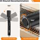 YKYI Electric Grill Brush - Cordless Rechargeable BBQ Cleaner with 180 Adjustable Head, 2600mah High-Torque Power Rotary BBQ Scrubber for Outdoor Stainless Steel Cast Iron Grates (Black)