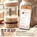 Superbaking Sourdough Starter Jar, Beginner Sourdough Starter Kit, 34oz Wide Mouth Sour Dough Glass Jar with Guides & Recipes, Sourdough Bread Baking Supplies, Sourdough Container Crock