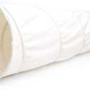 River & Aria Co Kids Tunnel Toys for Toddlers 1-3 - Baby Tunnel Crawl Indoor and Outdoor, 6ft Kids Tunnels Crawl, Interactive Hide and Seek Play for Children (Ivory)