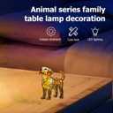 Dog lamp,Labrador Lights, Cute Pet Resin Dog Desktop Night Lights, Vintage LED Table Lamps Home Decor, Animal Series Art Night Lights for Christmas Birthday (Labrador)