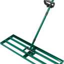 Lawn Leveling Rake 30x10'', Yard Leveling Rake for Soil with Adjustable Handle, Stainless Steel Lawn Leveler Tool for Garden, Backyard, Farm, Golf Course