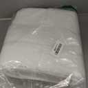 GRANNY SAYS Bathroom Toilet Rugs U Shaped, Bath Mats for Bath, Bathroom Rugs Non Slip Washable, Absorbent Microfiber Toilet Mat, Soft Plush Shaggy Bath Carpet, 20" x 24", White