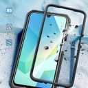 FNTCASE for Samsung Galaxy A16-5G Case: Military Grade Rugged Cell Phone Cover with Kickstand & Holster | Shockproof TPU Protection Bumper Matte Textured Design for Galaxy A16 Cases 6.7 inch - Black