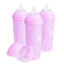 Herobility Double Anti-Colic Baby Bottles  12 fl oz/340ml  3-Pack  Purple