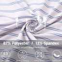 Rouen Men's Polo Shirts Short Sleeve Dry Fit Performance Wicking Moisture Causal Striped Collared Golf Shirts for Men (Pink, S)