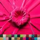 Ice Fabrics Stretch Velvet Fabric by The Yard - 60" Wide Soft Stretchy Fabric for Sewing Clothes, Apparel, Costume, Crafts - 90% Polyester 10% Spandex - Hot Pink - 2 Yards