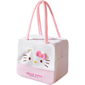 Cute Lunch Bag for Women, Leakproof Cartoon Lunch Box, Reusable Large Capacity Lunch Tote Bag for Work Travel Picnic