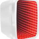 FANSEXPERT Mini Fridge, 4 Liter/6 Cans Small Refrigerator With Dimmable LED Light,AC/DC Portable Mini Cooler and Warmer, Gaming Small Fridge for Bedroom,Office,Gaming Room and Car (White)