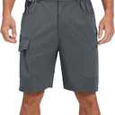 EZRUN Men's Hiking Cargo Shorts Quick Dry Golf Outdoor Work Tactical Shorts with Multi Pocket for Fishing Travel, XL, 36