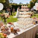 weddingwish Cupcake Stand, 7 Tier Square Cupcake Stand for 160 Cupcakes, Acrylic Cupcake Tower Stand, Large Cupcake Display Stands, Tiered Cupcake Holder Stand for Birthday, Party, Baby Shower