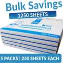 Reli. Toilet Seat Covers (1250 Pcs, 5 Packs of 250) | Disposable Toilet Seat Cover - Flushable - 14x16" (Half-Fold) | Paper Liners for Restroom, Bathroom, Travel, Camping, Kids Potty Training