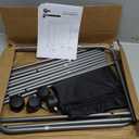 SUOERNUO Laundry Sorter Basket 2 Bag Laundry Hamper Cart with Rolling Lockable Wheels and Removable Bags Laundry Organizer Cart for Clothes Storage, Assorted