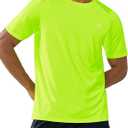 NORTHYARD Men's Athletic Running T-Shirts Workout Lightweight Short Sleeve Performance Shirts Top Tee (Green, XL)