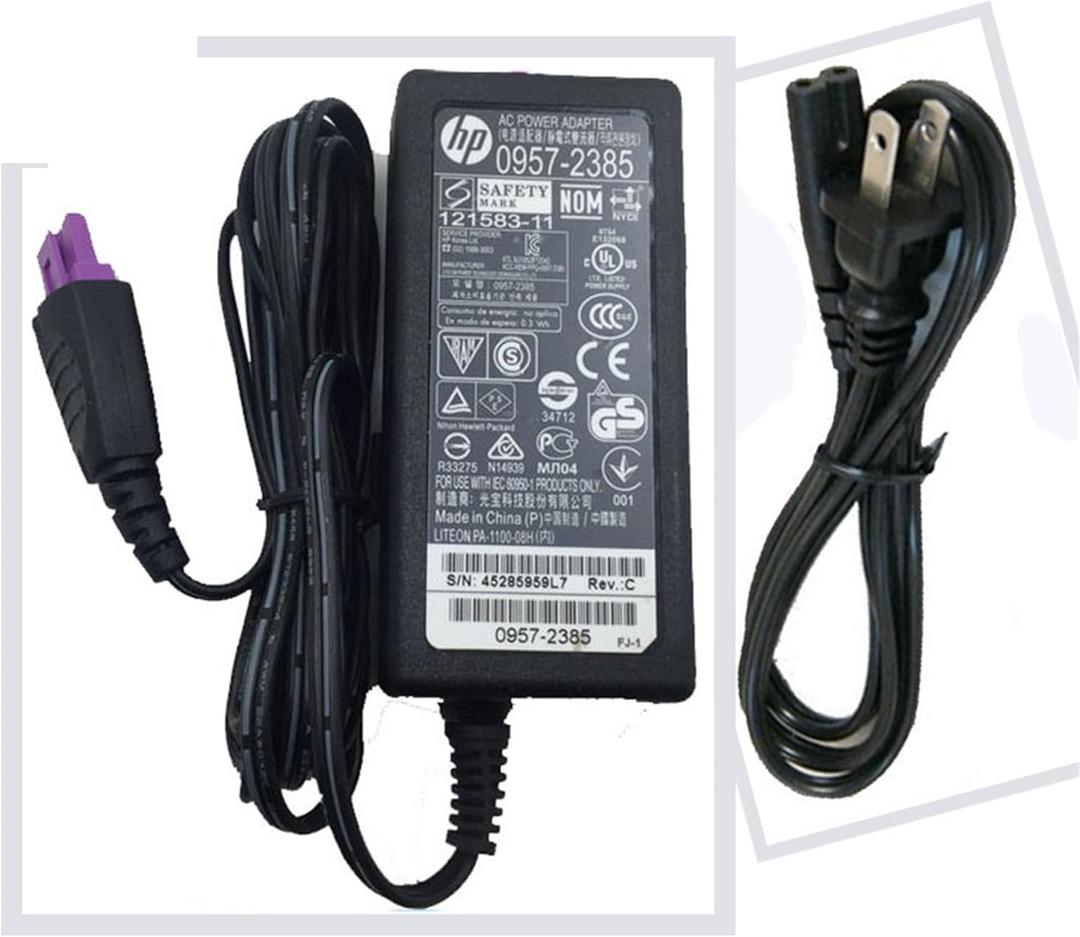 Power Adapter Supply Cord for HP 0957-2403 0957-2385 Printer HP Deskjet 1010 1012 1510 1512 1514 1518 2515 2540 2542 2544 2548 HP Officejet 2620 with Power Cord Power Adapter Supply Cord for HP 0957-2403 0957-2385 Printer HP Deskjet 1010 1012 1510 1512 1514 1518 2515 2540 2542 2544 2548 HP Officejet 2620 with Power Cord