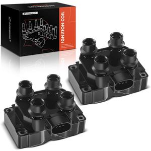 A-Premium Ignition Coil Set of 2 Compatible with Ford F-150 4.6L 1997-1999, Expedition 4.6L 1997-1999, Explorer 5.0L 1996-2001 & Lincoln Town Car 4.6L 1991-1997 & Mercury
