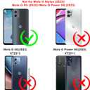 3 x Janmitta Compatible with Moto G 5G 2023 Case with Screen Protector,Heavy Duty Shockproof Full Body Protective Cover Built in Rotatable Metal Ring Holder Kickstand,Red