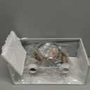 Yosoan White Fabric Cloth Boho Aged Brass Gold Wall Sconce Stairwell Fixture Light, 2-Light Indoor Hardwired Dual Vanity Wall Mount Vintage Antique Metal Base Lights Square Shade for Bedside Hallway