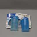 Dr. Brown's Milestones Straw to 360 Convertible Toddler Training Cup Set with Interchangeable Silicone Straw and 360 Degree Cup Lids, Blue Ocean, 10 oz/300 mL, BPA-Free, 9m+, 2 Pack