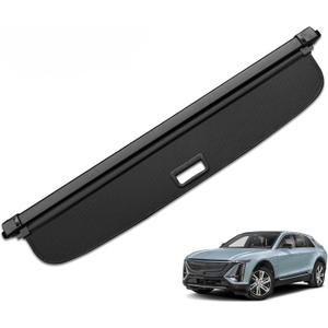 MIALUTY Cargo Cover for 2023-2025 Cadillac Lyriq Retractable Trunk Cover | Custom Fit,Carbon Fiber Texture,Clutter-Free Cargo,Anti-Peeping Privacy Screen,Trunk Luggage Shield Shade,Accessories