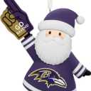 Hallmark NFL Baltimore Ravens Santa Fan Christmas Ornament, Gifts for Sports Fans
