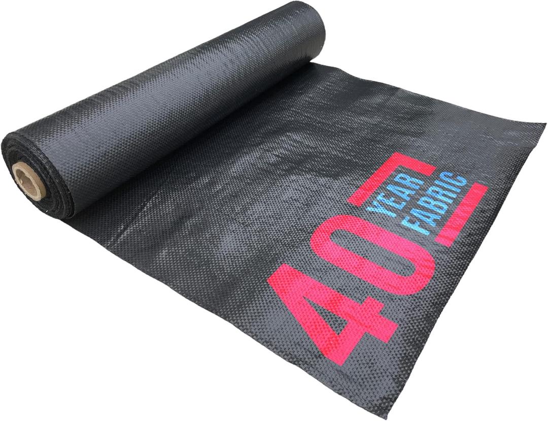 Sandbaggy 1.5 ft Wide Landscape Fabric | Weed Mat, Ground Cover, Tarp | Industrial Grade for Narrow Yards & Gardens | UV Protected | DOT Approved (1.5 x 300 ft Roll)