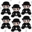 VioraWhite 6 Pcs American Lincoln Plush Toys Gifts Bulk 5.5" Mini Plushies Honest Stuffed Lincoln President Day Party Favor 250 Anniversary Patriotic Memorial Day Gifts