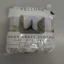 Vellure Door Draft Stopper for Bottom of Door - Premium Door Sweep for Bottom of Door/Weather Stripping Door Seal (Save Energy  installs Quickly and Easily) Door Strip Ideal for (white)
