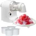 Vorisebo Shaved Ice Machine, Snow Cone Machine with 4 Ice Cups, Ice Shaver Machine for Snow Cones, Snowballs