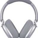 RORSOU C6 Active Noise Cancelling Headphones, Wireless Over Ear Bluetooth Headphones, 60H Playtime, Lightweight Folding Deep Bass Comfort Fit Ear Cups Headset with Mic for iPad/Travel/PC/Home Silver