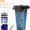 BLACK+DECKER Bug Zapper & Fly Trap-Mosquito Repellent- Gnat Killer Indoor & Outdoor Electric UV Bug Catcher for Insects- 2 Acre Coverage for Home, Deck, Garden, Patio Commercial Strength