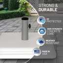 US Weight 40 Pound Umbrella Base - Weighted Umbrella base For Use With Patio Table Heavy Duty Base- Made in the USA