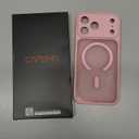 CANSHN Magnetic Compatible with iPhone 17 Pro Max Case, Upgraded [Full Camera Protection] [Compatible with Magsafe] [Translucent Matte] Shockproof Protective Phone Cover 6.9 Inch - Pink