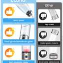 Hydrogen Water Bottle,Portable SPE/PEM Hydrogen Generator Cup 16oz,Rich Hydrogen Infused Water Maker for Health, Fitness,Gift for Home, Office & Travel (Sliver)