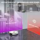 Bagotte Robot Vacuum and Mop Combo, 6000Pa Robotic Vacuum with Mapping, Self-Emptying Station for 90 Days Hands-Free Cleaning, LiDAR Navigation,Wi-Fi/App/Alexa Voice Control, for Carpets Hard Floors Pearl White