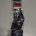 For Bare Feet Mens NFL New England Patriots Black Rave Crew Sock Large