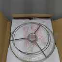 Seealle Modern Ceramic Table Lamps for Night Stands - Bedside Lamps Set of 2 for Nightstand, 19.4" White Bedroom Lamp for Living Room Cute Desk End Table Office Guest Room Dresser Rocker Swtich