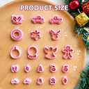 Keoker Christmas Clay Cutters, Christmas Polymer Clay Cutters for Earrings Making, 20 Clay Cutters Shapes (ALL)