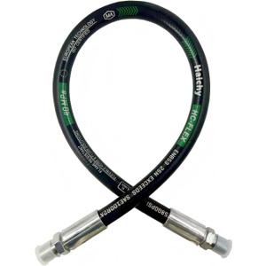 Haichy 15611-06-06-12 Hydraulic Hose Swivel Assembly 3/8" Hydraulic Hose with Male NPT X Male NPT, 12" Long, 4785 PSI