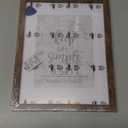 Picture Frame 8.5x11, Natural Oak Wood 8.5 x 11 Photo Frame, 8.5 by 11 Frame for Wall, 8.5x11 Picture Frame with Mat for 6x8, Tempered Real Glass, Walnut Color, Set of 1